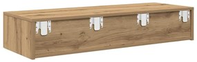 Falipolc fiókokkal artisian tölgy 100x36x19 cm műszaki fa