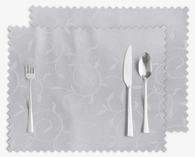 Goldea ünnepi teflonos reggeliző alátét - szürke nagy ornamentekkel ékesített - 2db 30 x 40 cm