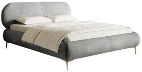 Franciaágy 140 cm Octave 140B (ágyráccsal) (bézs + arany). 1099959