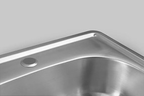 Aqualine Aqualine, Rozsdamentes mosogató 48x18x48cm, AQ4848B