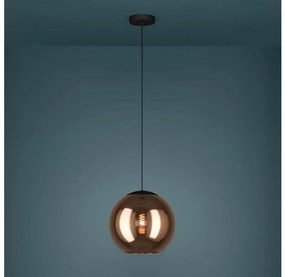 Eglo 390089 - Csillár zsinóron CORDOBA 1xE27/40W/230V réz