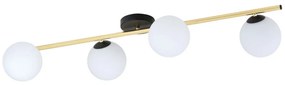 EMIBIG 1248-4 SPLENDI Glamour Mennyezeti Lámpa Fehér, Fekete, Arany E14 IP20