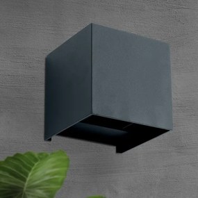 Orion AL 11-1192 - CUBE 2xLED/3W/230V IP54 kültéri fali lámpa, antracit