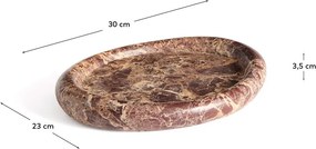 Márvány dekoratív tálca 23x30 cm Lenorel – Kave Home