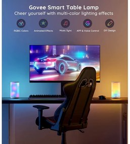 Govee - LED RGBIC Dimmelhető asztali lámpa AURA 2 2200-6500K Wi-Fi Matter