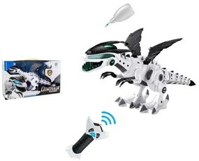 King Óriás Távirányítós Robot Dinoszaurusz Füst + Fény Effektekkel Tűzokádó Sárkány Dínó 50 cm