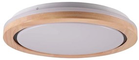 Polux LED Fürdőszobai mennyezeti lámpa DAREK LED/24W/230V átm. 39 cm IP44 tölgy SA2298