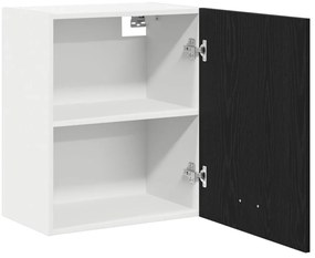 Fali Szekrények - 2 db - Fekete tölgy, 100x31x60 cm - Mérnöki fából készült