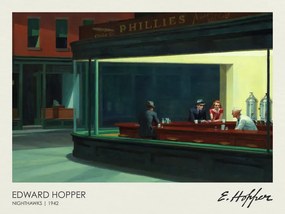 Reprodukció Éjszakai sólymok, Edward Hopper