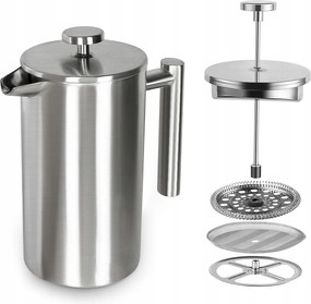 Kávéfőző Tea Főző 1000 ml Francia Kávényomó Dugattyús Tea Szűrő