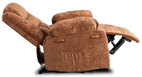 Modern Relaxfotel Vintage Rozsdabarna Bársony Kárpittal. ARTURO