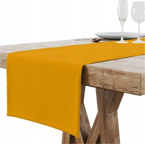 Futópad Abrosz Asztalra Matt Sima 40X140 CM Szegélyezett Könyvjelző 2 CM Sárga