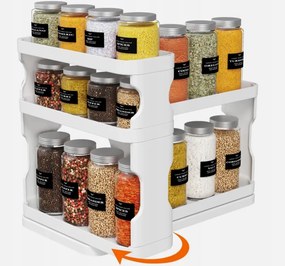 Lifewit Fűszertartó szekrényhez, csúsztatható és forgatható rendszerező