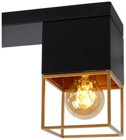 Lucide 21120/03/30 - Mennyezeti lámpa RIXT 3xE27/40W/230V fekete