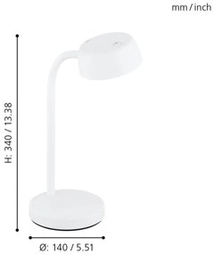 Eglo 99334 - LED Asztali lámpa CABALES LED/4,5W/230V