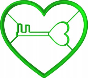 Forma Lyukasztó Sütemény- és Mézeskalácsvágó Valentin Napra Szív 8cm