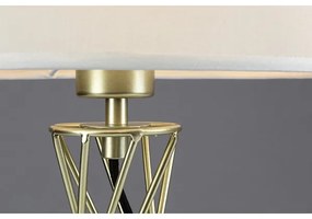 Rabalux 74081 - Asztali lámpa NIVRA 1xE27/40W/230V arany/fehér