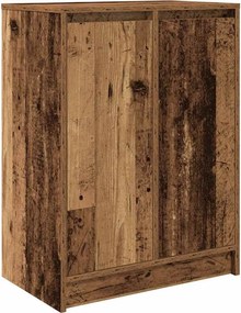vidaXL antik fa színű szerelt fa cipőszekrény 57x34x76 cm