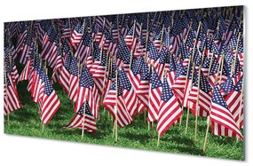 Akrilkép Egyesült Államok zászlók 120x60 cm