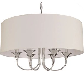 COSMOLIGHT P06512CH-WH ABU DHABI Ernyős Függesztett Lámpa Fehér, Króm E14 IP20