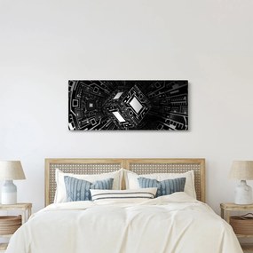 Absztrakt kockák képe (120x50 cm)