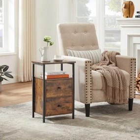 Éjjeli szekrény ARIN barna/fekete