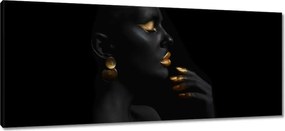 Vászonkép 100x40 Smink gazdagon Arany