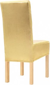 6 darab aranyszínű szabott sztreccs székszoknya