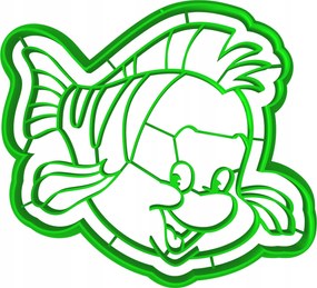 Forma Lyukasztó Sütemény- és Mézeskalácsvágó Ariel Florek 1 12cm