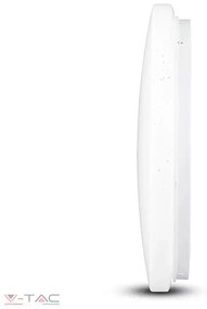 V-Tac 48 Cm 36W LED Csillogó Búrás Kör Mennyezeti Lámpa Állítható Színhőmérséklet -tel 3900 Lumen