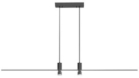 LED Csillár zsinóron LED/19W/230V 3000K fekete