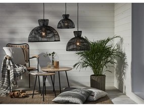 Runde fekete kültéri mennyezeti lámpa búra, ø 37,5 cm - Star Trading