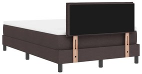 Box Spring Ágy Matraccal Sötétbarna 120x190 cm Szövet