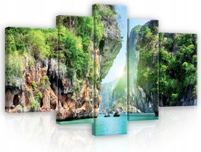 Vászonkép nappaliba Vízesés XXL modern 170x100