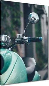 Vászonkép 80x120 Türkiz robogó