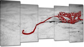 Vászonkép 150x80 Vörös velencei maszk