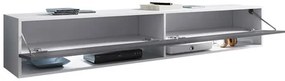 Függesztett TV szekrény Adenuk 140 MDF (fekete + fekete gyapjú) (LED RGB világítással). 1106329