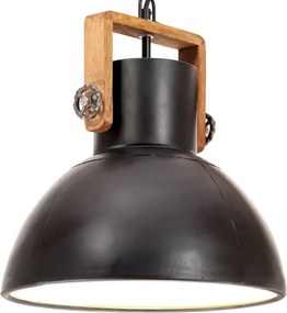 vidaXL kerek fekete ipari függőlámpa 25 W 30 cm E27