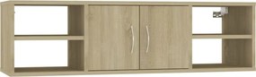 vidaXL sonoma tölgy színű szerelt fa fali polc 102 x 30 x 29 cm