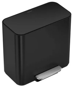 Simplehuman pedálos szelektív szemetes DUAL MINI 15 L matt fekete acél CW2121