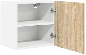 Függő szekrény Riga 2 pcs Sonoma tölgy és fehér 40 x 31 x 40 cm