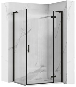 Zuhanykabin REA Hugo Black 100x80
