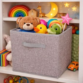 Textil tárolódoboz, 30 x 30 x 30 cm