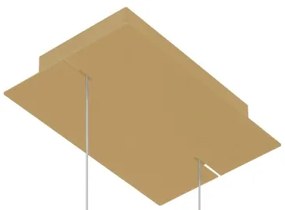 Thoro TH.175 - LED Csillár zsinóron RIO LED/50W/230V CRI90 3000K átm. 78 cm arany