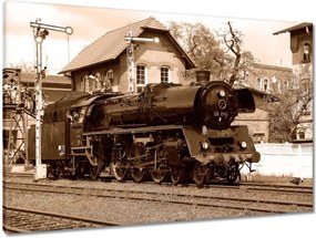 Vászonkép 90x60 Gőzmozdony parádé Wolsztyn