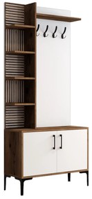 Előszobafal Viyana D - Walnut, White