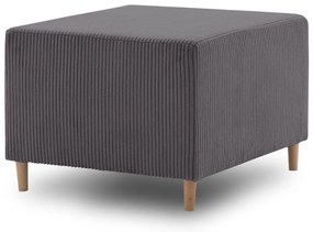 Fireze puff, kordbársony, szürke