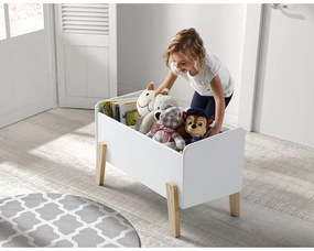 Fehér borovi fenyő gyerek könyvespolc 84x48 cm KIDDY – Vipack