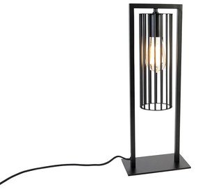 Okos modern asztali lámpa fekete, Wifi ST64-gyel - Balenco Wazo