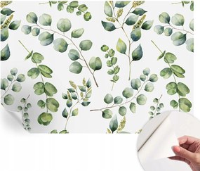 Mosható öntapadós fotótapéta étkezőbe Zöld levelek 152x104 cm
